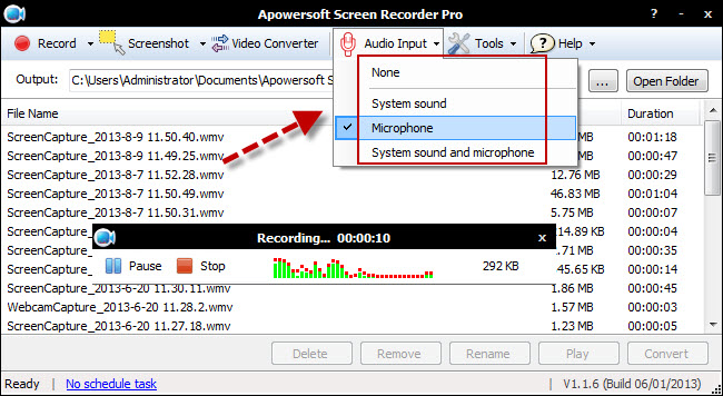 Apowersoft screen recorder free download